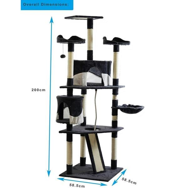 Gr8 Home Tall Cat Tree Multi Level Tower Scratching Climbing Post Kitten Activity Centre