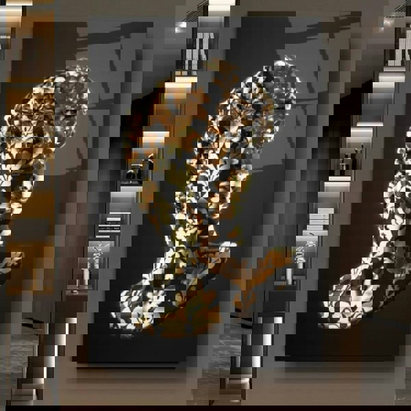 Golden David Glass Painting - Artchi