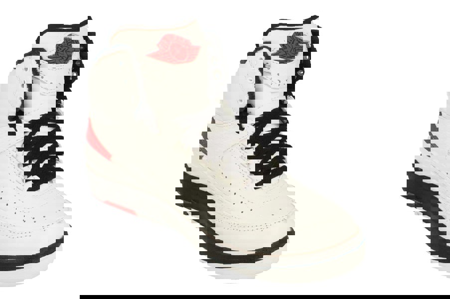 Nike Air Jordan 2 Retro Womens Trainers Dx4400  106 - White University Red Black 106 - Photo 3