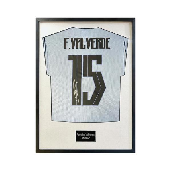 Federico Valverde Signed Uruguay Standard Frame