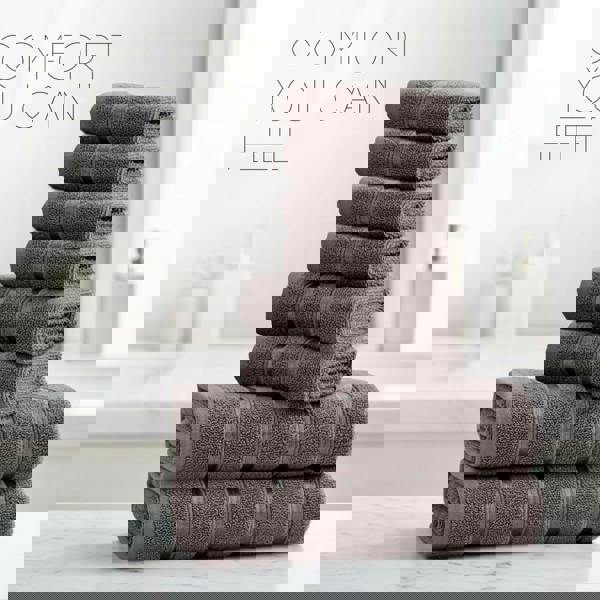 Smart Living Boston 8 PCS Towel Bale Set - Grey