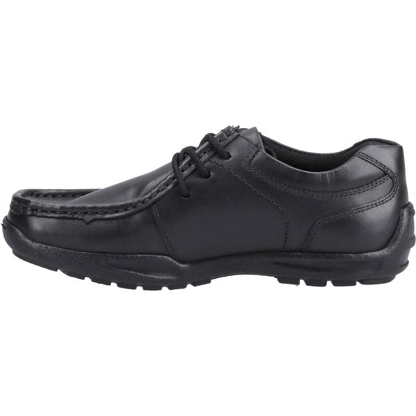 Hush Puppies Mackenzie Wallabee Leather Boys's Black Lace-Up Shoes