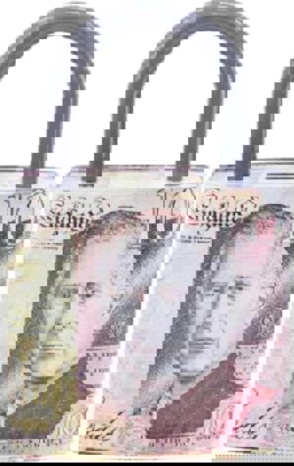 KAV Money Tin Box Padlock Shape 16x8x25cm, Metal Savings Bank with Handle, Coin Slot & Removable Lid, Pound Note Design, Multi-Colour, Assorted Pack 2