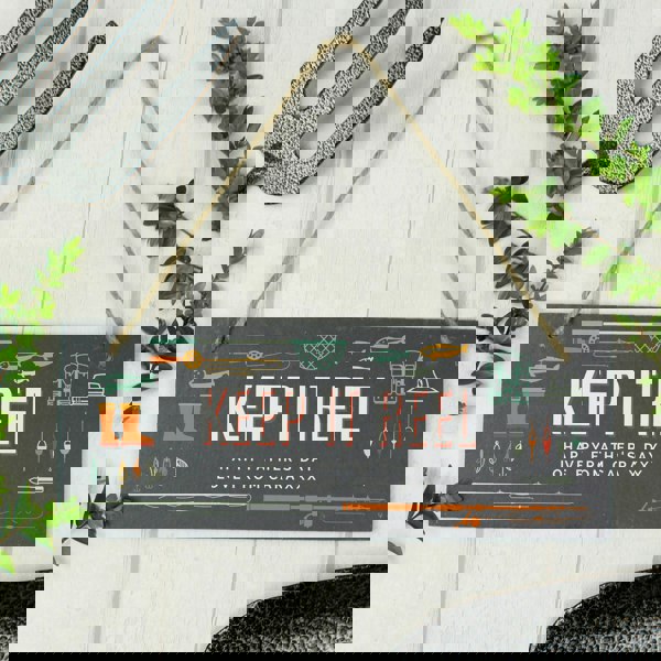 Personalised Memento Company Personalised ""Keep It Reel"" Printed Hanging Slate Plaque