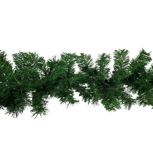 Samuel Alexander Premier 270cm (9ft) x 25cm Plain Green Christmas Garland Decoration