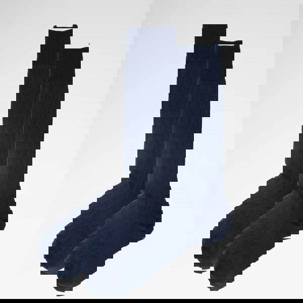 Jemsox Navy Blue Ribbed Mens Socks | Recycled & Eco-Friendly