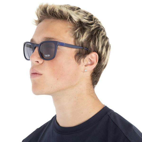 Calvin Klein Mens Smoke Sunglasses - Navy - 