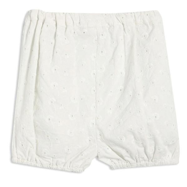 Mini Cuddles Baby Girls Broderie Anglaise 2pc Set, White