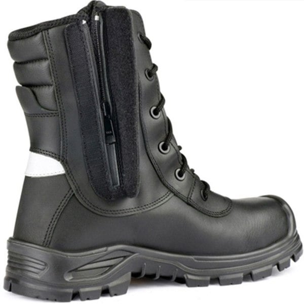 Jallatte Jalarcher Leather Vibram Tactical Safety Hi Work Toecap Ankle Zip Boots