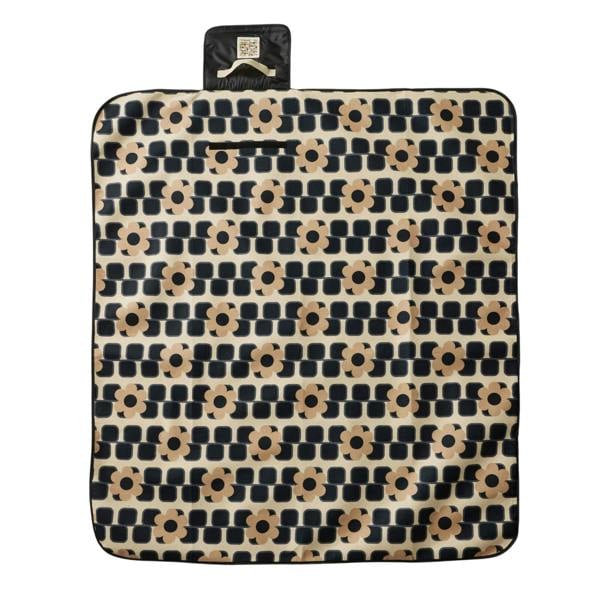 Regatta Orla Kiely Printed Picnic Blanket - Monochrome - 