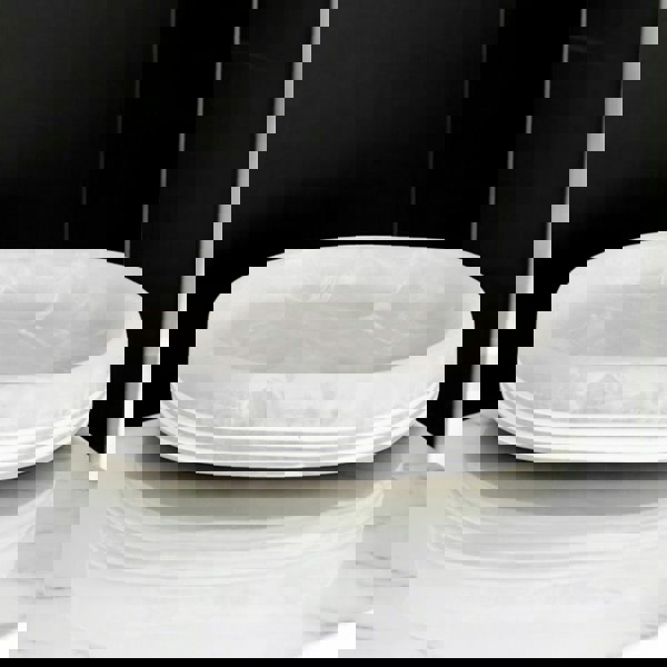 Showerdrape Bianco Frost Onyx White Striped Soap Dish