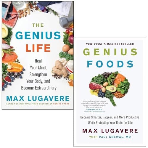 Max Lugavere - The Genius Life and Genius Foods 2 Book Set