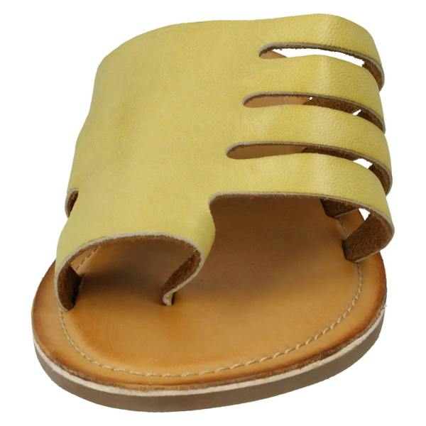 Leather Collection Ladies Leather Collection Flat Strappy Sandals F00125