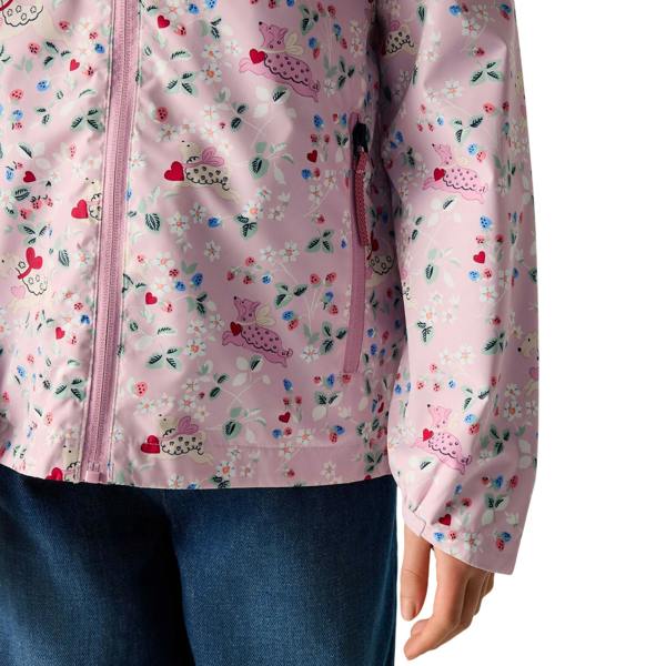 Cath Kidston Girls Puppy Waterproof Jacket - Pink - 