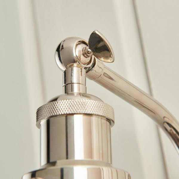 Pagazzi Lighting Brunswick Polished Nickel & Glass Wall Light
