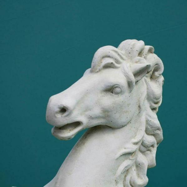 Stunning Large Rearing Horse on Wall Design Base 140cm tall