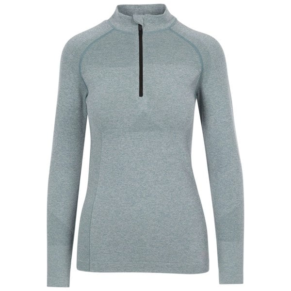 Trespass Women's Pelina Half Zip Long-Sleeved Active Top - Teal Mist