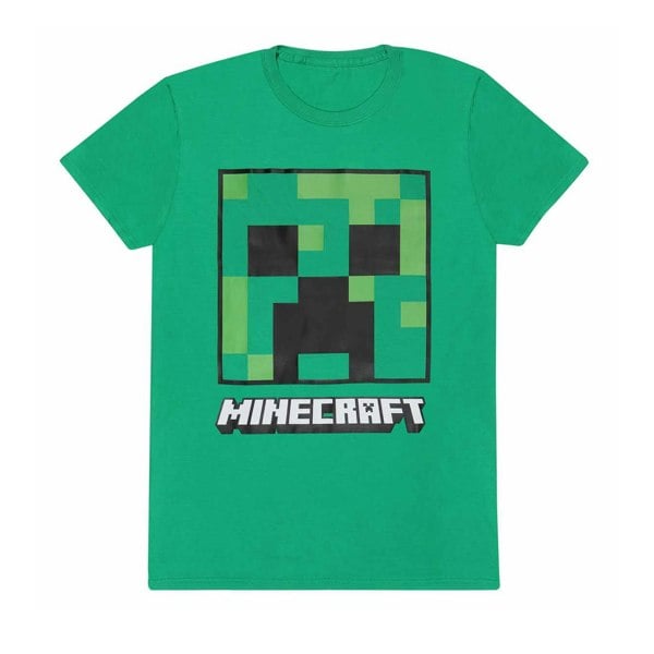 Minecraft Unisex Adult Creeper T-Shirt - Green