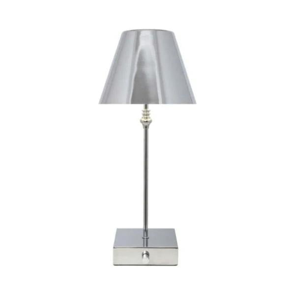 Lustre Polished Chrome Rechargeable Table Lamp