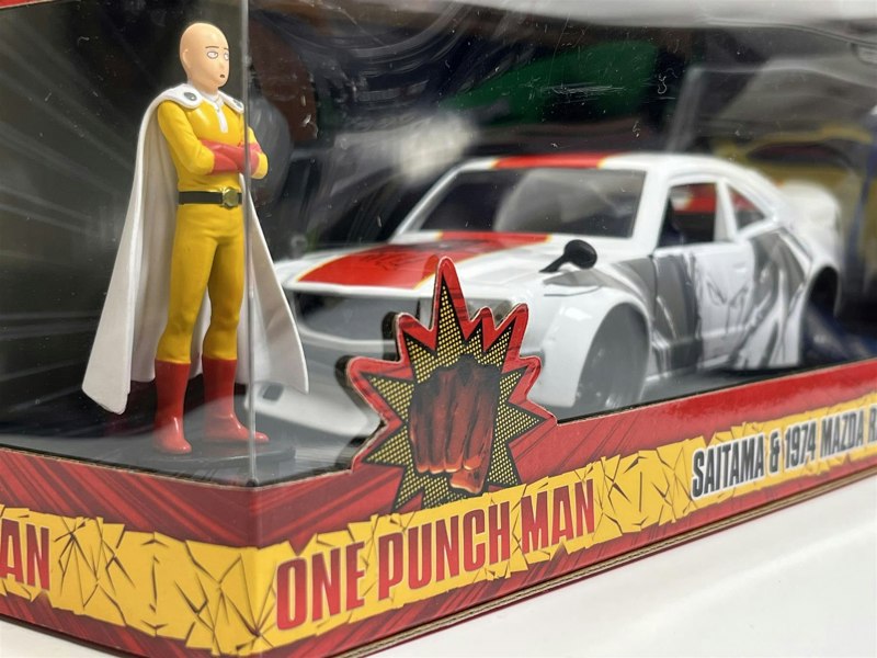 Jada One Punch Man Saitama & 1974 Mazda RX 3 1:24 Scale Jada 253255058