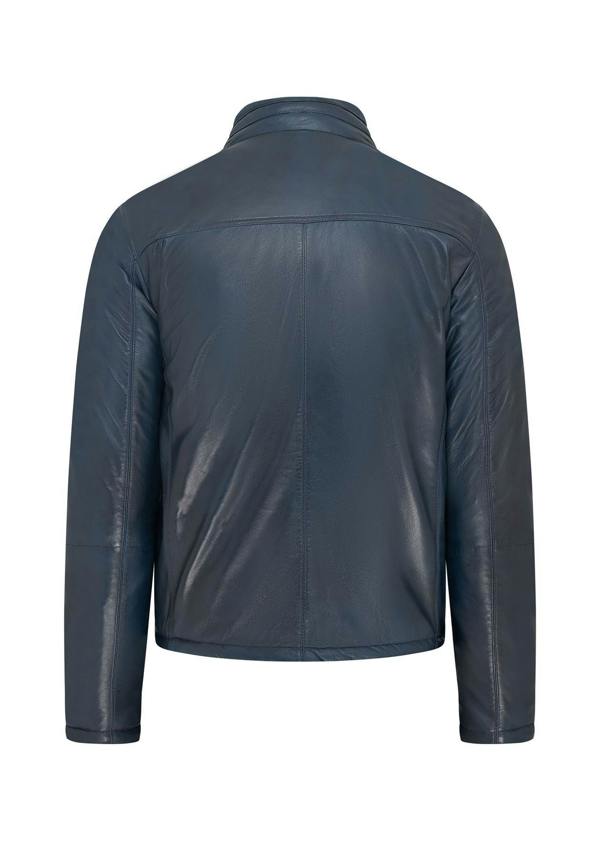Infinity Leather Mens Hooded Reversible Bomber Leather Jacket - Raufoss