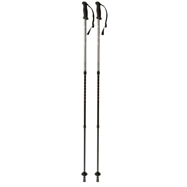 Trespass Transduo 2 Piece Walking Pole Set - Graphite - 