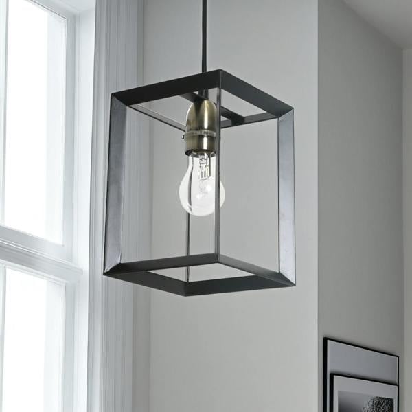 Pagazzi Lighting Sully Matt Black Ceiling Pendant