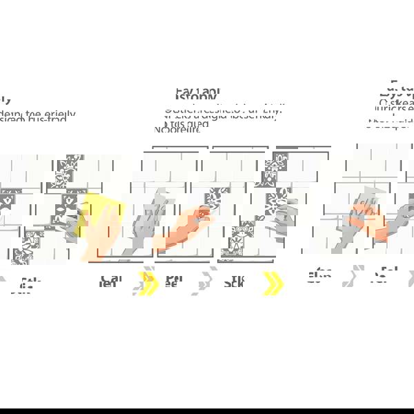 WT1557 - Banc's Dark Grey Cement Spanish Wall Tile Sticker Set - 15 cm x 15 cm - 24 pcs