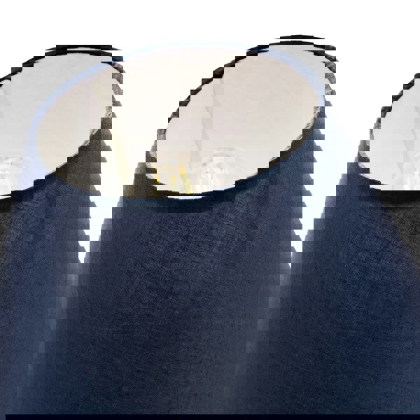 10 Inch Navy Blue Cotton Coolie Lampshade for Table Lamp or Pendant Image 5