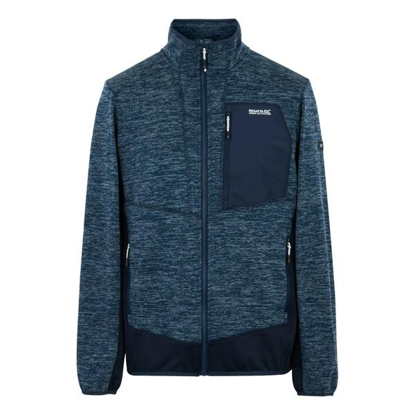 Regatta Mens Baslinn Fleece Jacket - Moonlight Denim/Navy Marl - 
