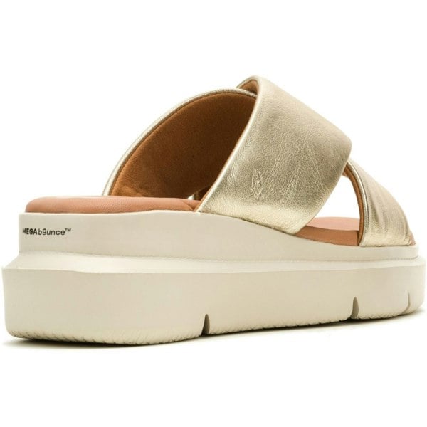Hush Puppies Uplift Leather Women's Champagne Sandals