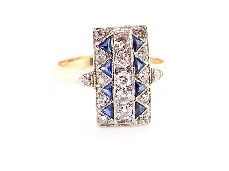 sapphire and diamond ring