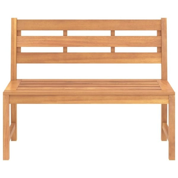 Berkfield Garden Bench 114 cm Solid Teak Wood