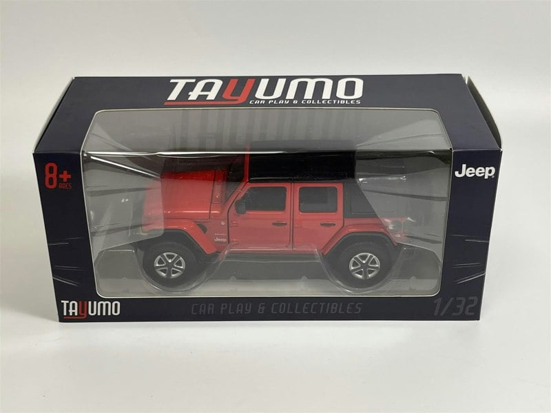 Tayumo Jeep Wrangler Sahara LHD Red 1:32 Scale Light & Sound Tayumo 32120001