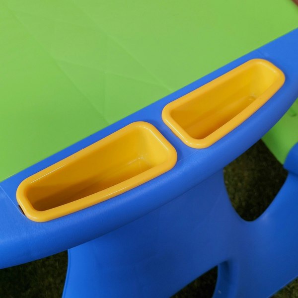 Samuel Alexander 48cm Kids Outdoor Garden Patio Plastic Picnic Table and Bench