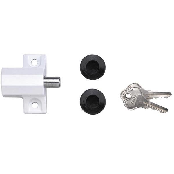 Yale Locks P114 Patio Door Lock White Finish Visi-pack - Grey or White