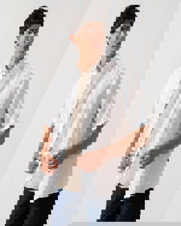 BOSS Orange Rash 2 Mens Short Sleeve Shirt - White 100