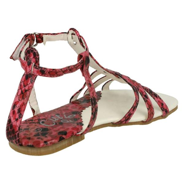 Cutie Girls Cutie Snake Print Gladiator Sandal