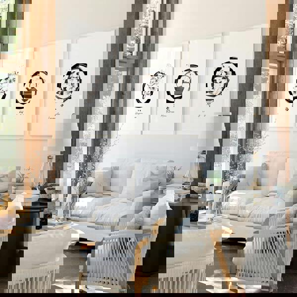 Large Paintings For Living Room Wall | Set of 3 wall art prints