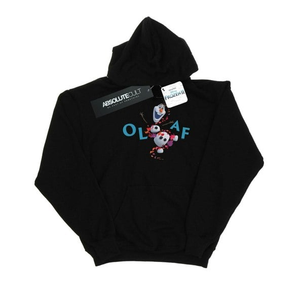 Disney Boys Frozen 2 Olaf Leaf Jump Hoodie - Black