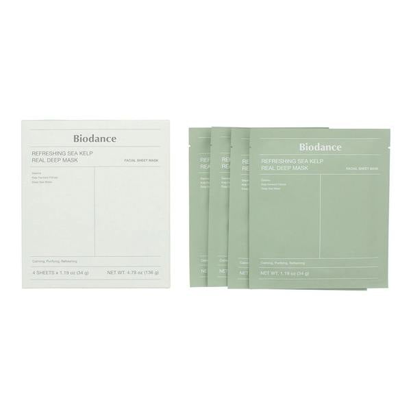 Biodance Refreshing Sea Kelp Real Deep Mask Sheet 4 x 34g