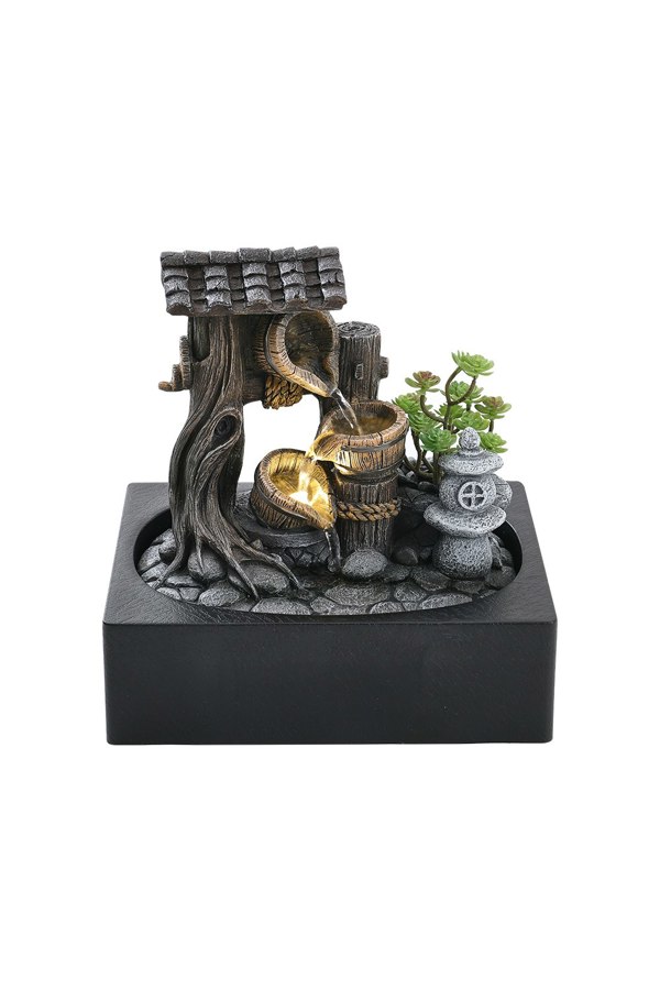 Living and Home Tabletop Fountain Relaxation Water Feature for Home Office Decor