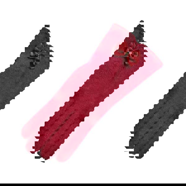 Eastern Counties Leather Womens Geri Wool-blend Gloves - Wine