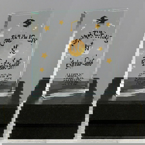 Personalised Memento Company Personalised Congratulations Graduation Crystal Token