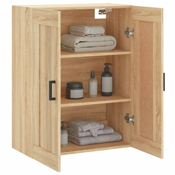 Berkfield Wall Mounted Cabinet Sonoma Oak 69.5x34x90 cm Engineered Wood