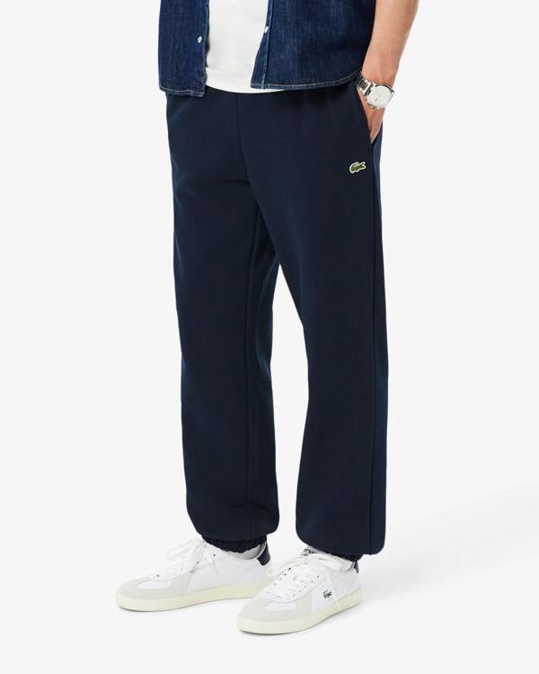 Lacoste Regular Fit Mens Fleece Sweatpants - Navy Blue 166 | CHO | Designer Mens Sweatpants