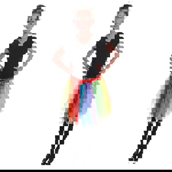 Bristol Novelty Girls Rainbow Tutu - Multicolour - 