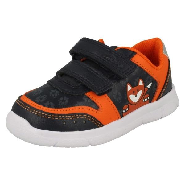 Clarks Boys Clarks Light Weight Fox Detailed Shoes Ath Dot T