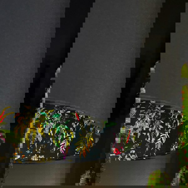 Twilight Deadly Night Shade Silhouette Lampshade in Deep Space Navy Close up