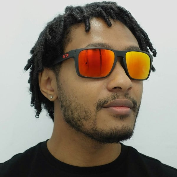 Oakley Sunglasses Holbrook XL OO9417-04 Matt Black Prizm Ruby